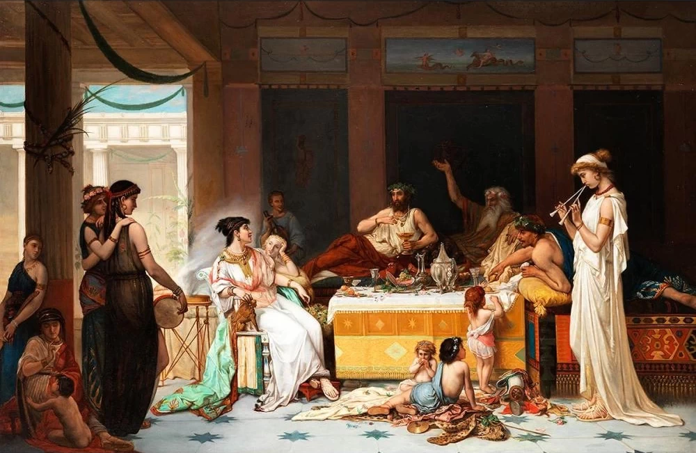 Pierre Olivier Joseph Coomans - Simposio di famiglia antica
